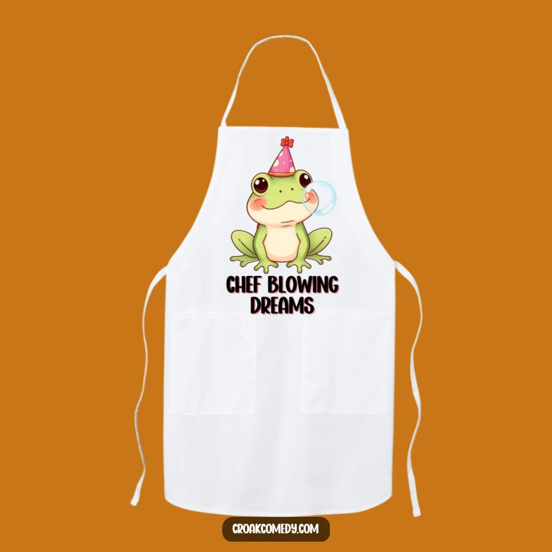 Funny Frog Party Apron - Hilarious Kitchen Wear for Frog Enthusiasts