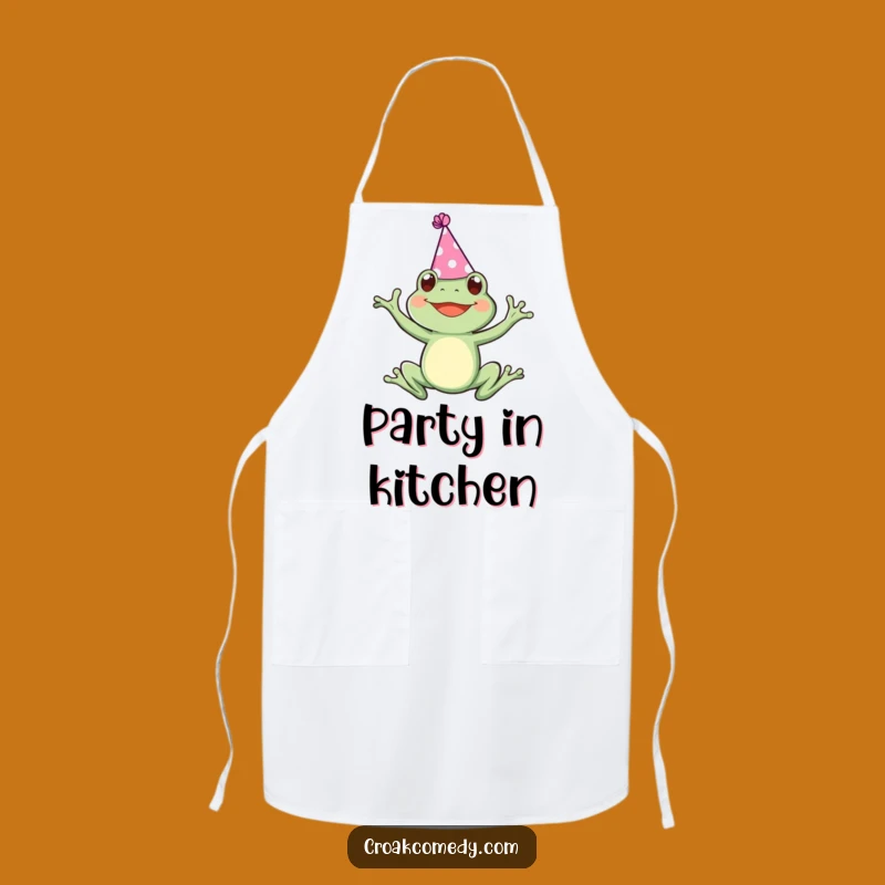 Funny Party Frog Apron: Joyful Cook Frog Apron, Hilarious Funny Gift for Parties