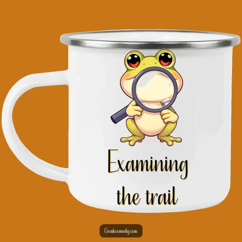 Funny Frog Explorer Mug: Curious Character's Camp Magnifier, Rugged Funny Gift