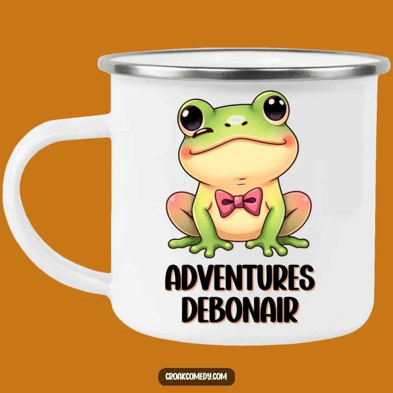 Funny Dapper Frog Camping Mug: Durable Humor for Your Sophisticated Adventures