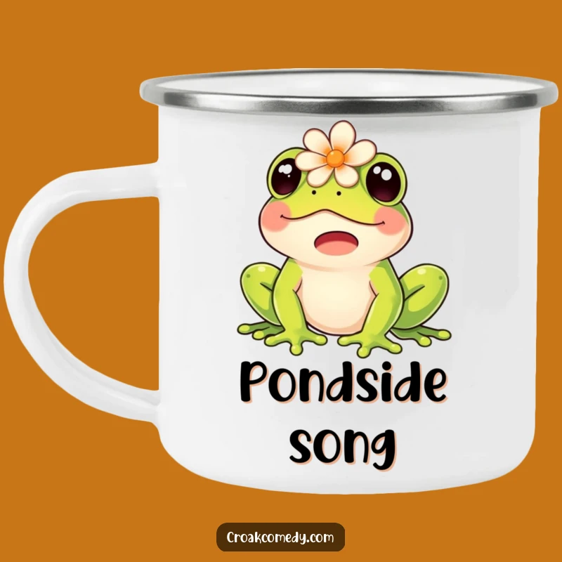 Funny Frog Camping Mug: Durable & Cheerful Mug for Outdoor Nature