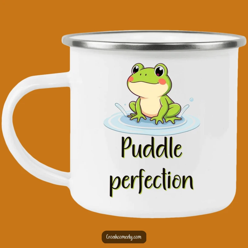 Funny Frog Camping Mug: Roasty Toasty Laughs with this Hilarious Puddle Splash Mug Gift