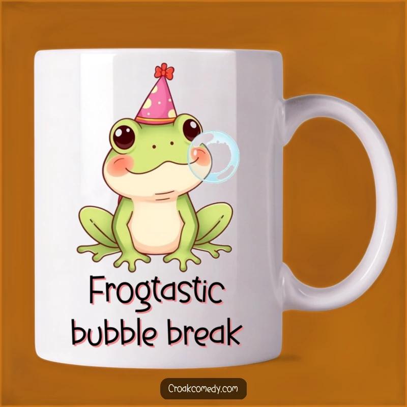 Funny Frog Party Bubble Mug - Hilarious Birthday Gift for Frog Lovers