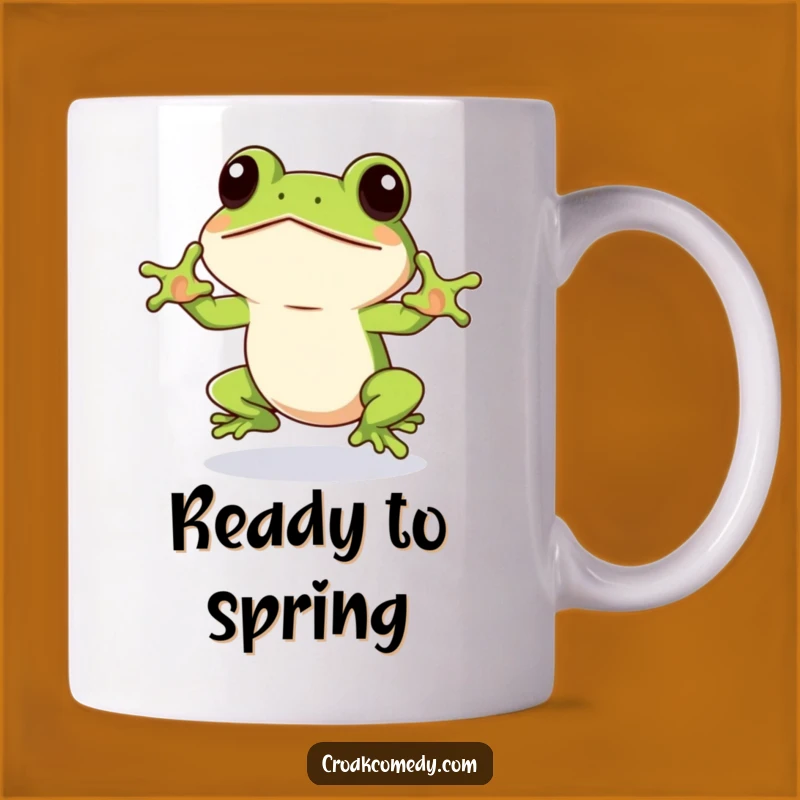 Funny Frog Mug: Eager Jumper Amphibian, Hilarious Funny Gift for Action Lovers
