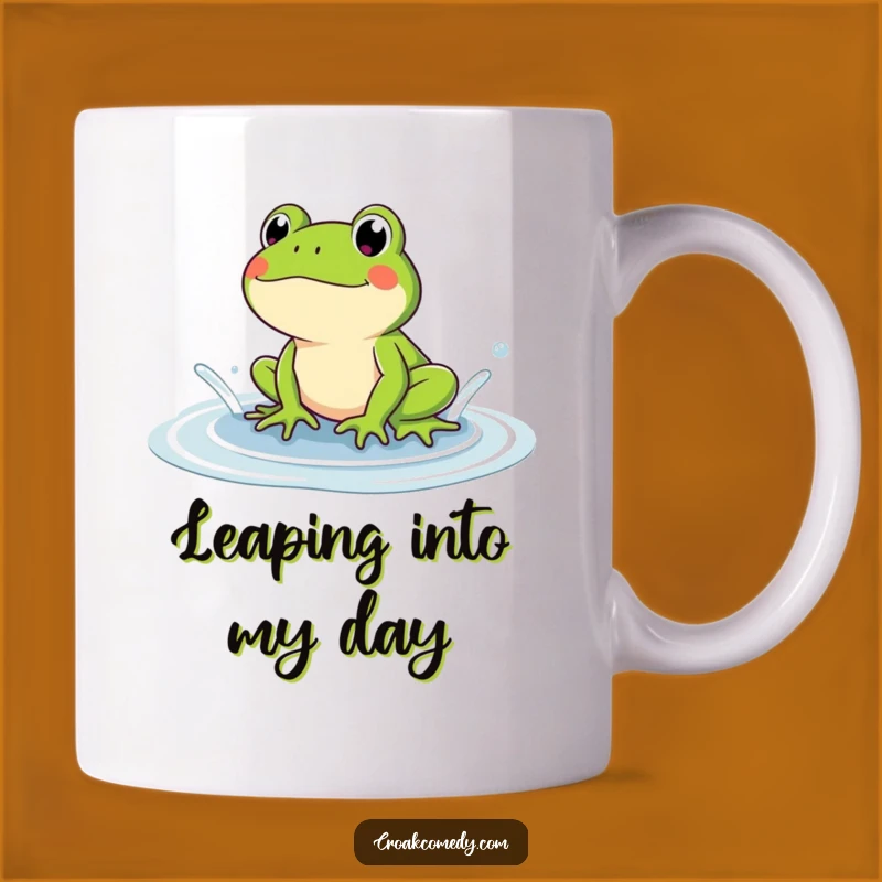 Funny Frog Splashing Mug: A Hilarious Gift for Frog Lovers and Puddle Jumpers