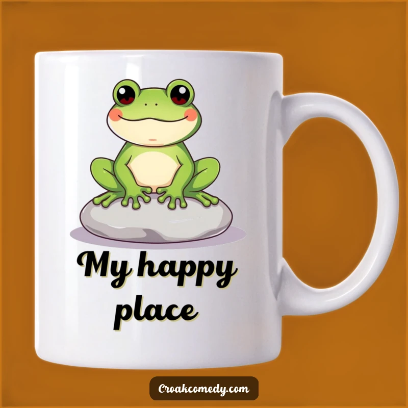 Funny Frog Mug: Content Amphibian Relaxation, Perfect Funny Gift for Nature Lovers