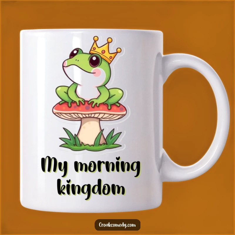 Funny Frog King Mug: Royal Frog Design, Perfect Funny Gift for Royalty
