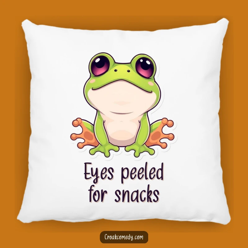 Funny Surprised Frog Pillow: Cozy Wide-Eyed Comfort for Laughs