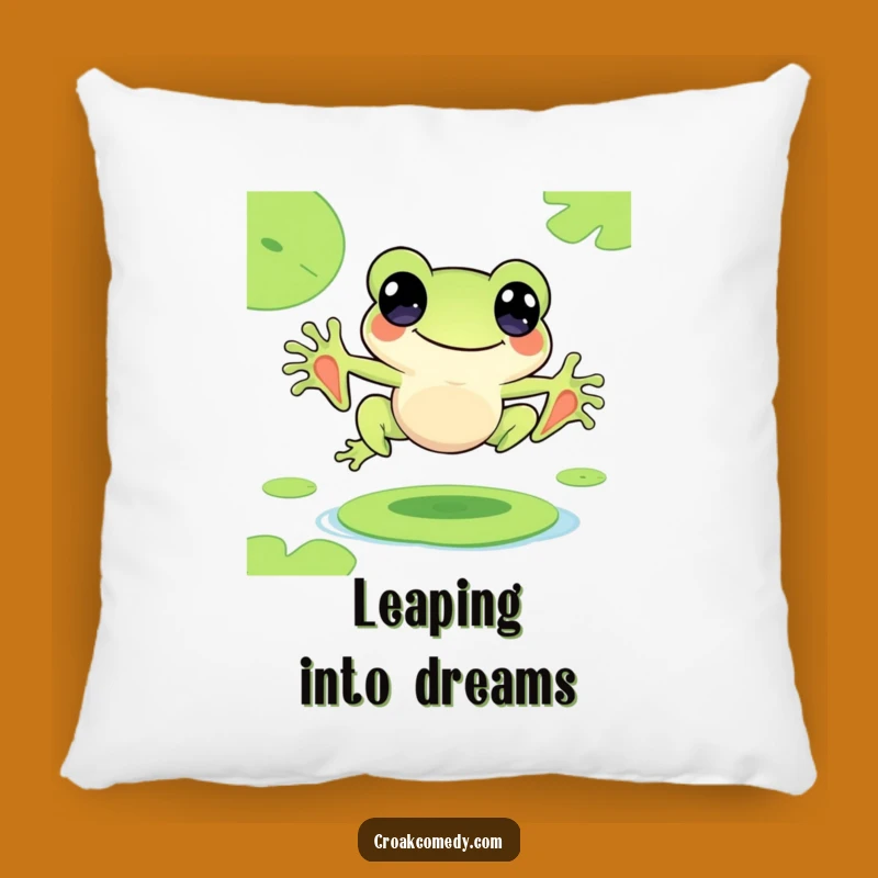 Funny Frog Leap Pillow - Cuddle Up with Playful Vibes