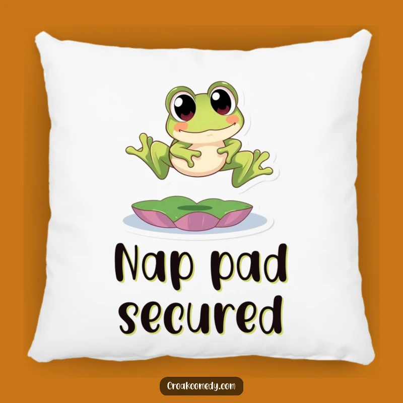 Cozy Funny Frog Leap Pillow - Soft Comfort with a Playful Design