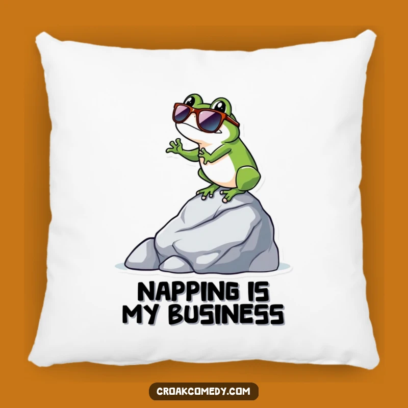 Funny Cool Frog Pillow: Sunglasses Balance Decor, Comfortable Funny Gift Pillow