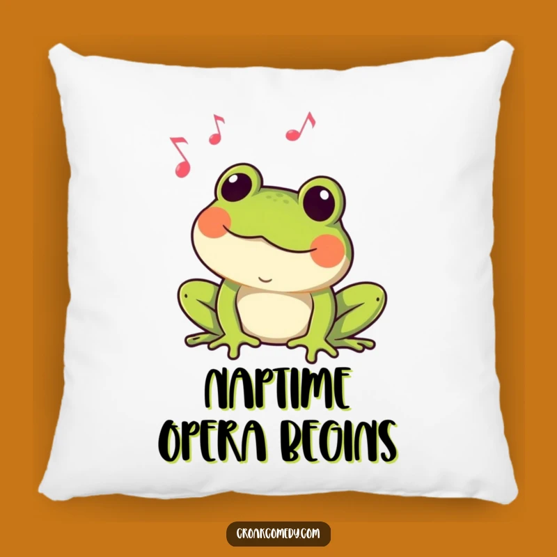 Funny Croaking Frog Pillow: Soft Musical Amphibian Cushion, A Cozy Funny Gift