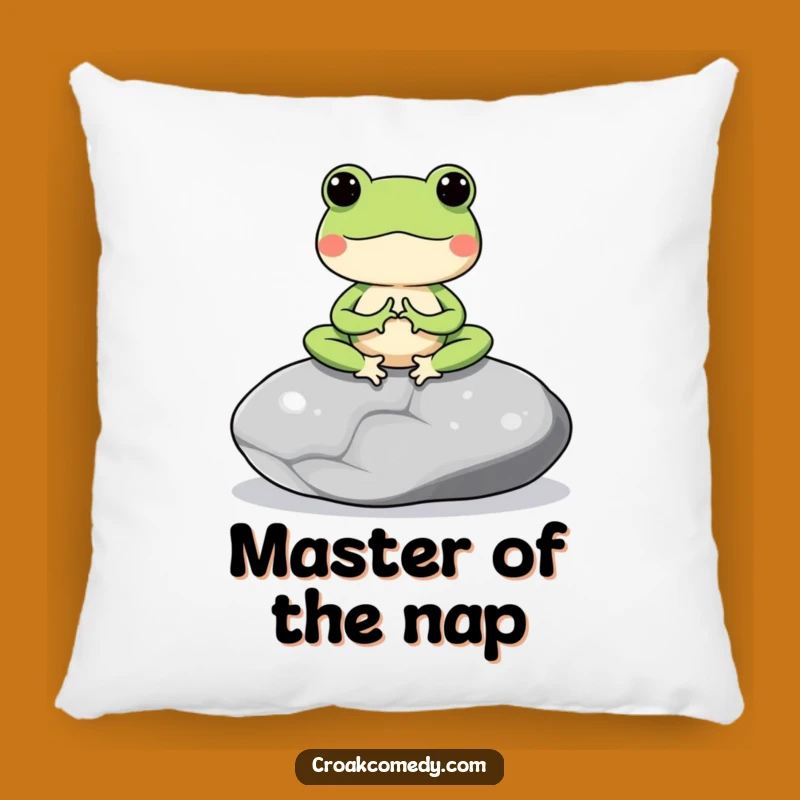 Soft Funny Meditating Frog Pillow: Cuddle Up with Peaceful Amphibian Comfort