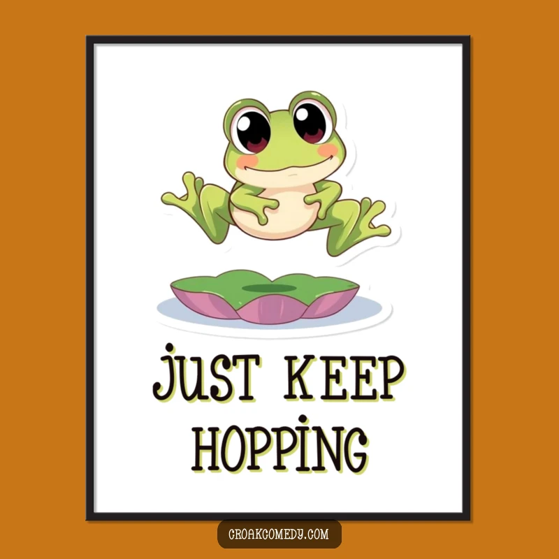 Funny Frog Leap Digital Art - Instant Playful Decor for Your Walls
