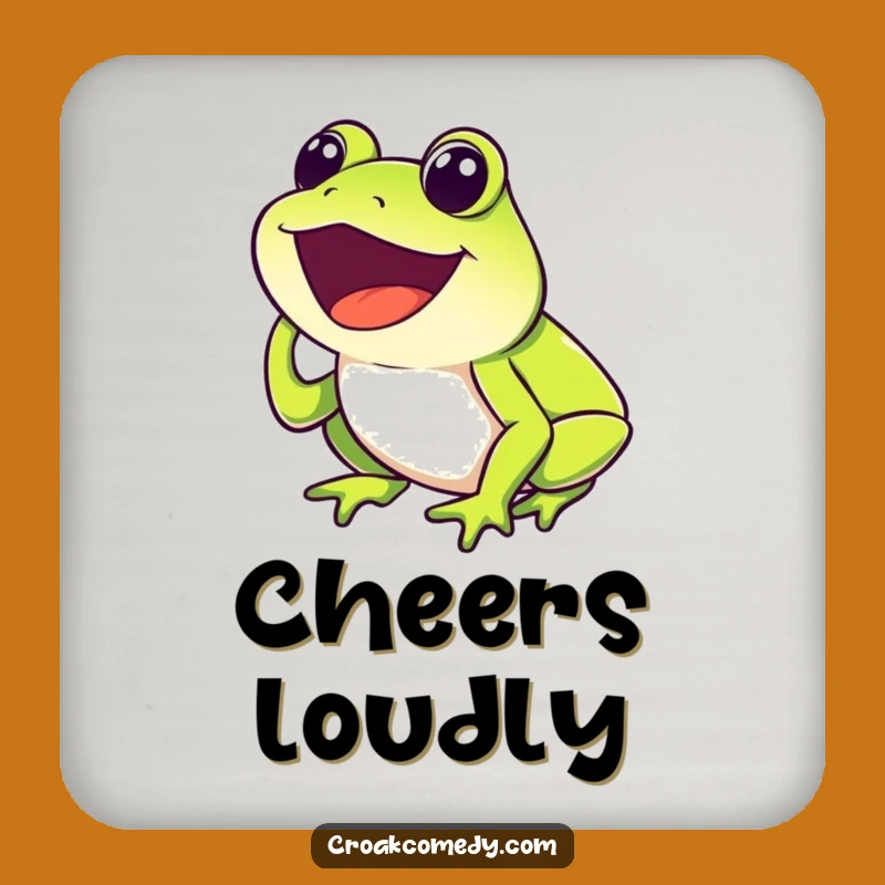 Funny Frog Croak Coaster: Protect Surfaces with Hilarious Amphibian Sound