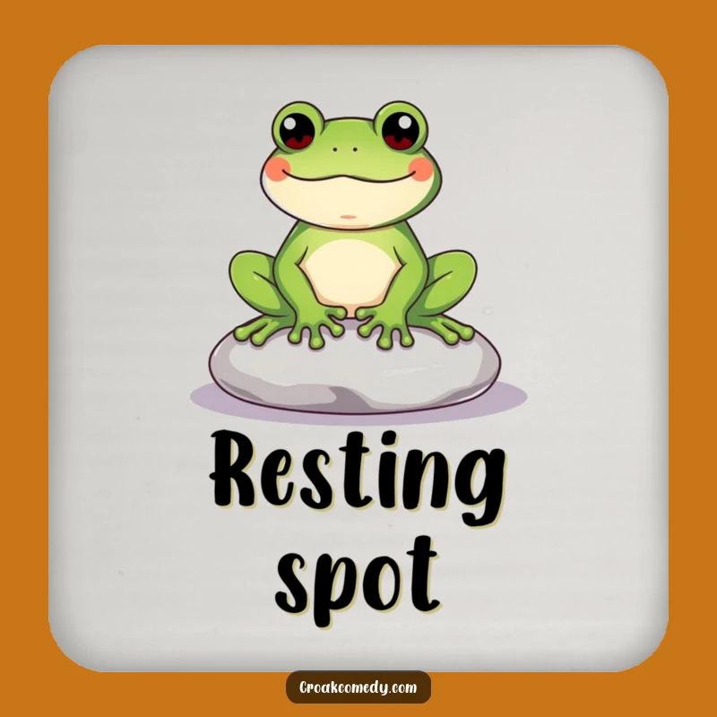 Funny Frog Coaster: Protect Surfaces Content Amphibian Style, Chic Funny Gift Accessory