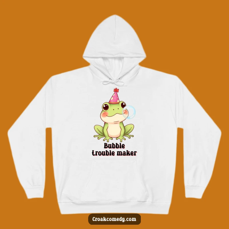 Funny Frog Party Hoodie - Cozy & Comical Birthday Sweatshirt for Frog Enthusiasts