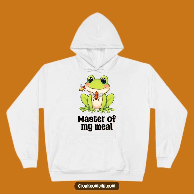 Cozy Funny Frog Fly Hoodie - Warm Comfort with a Hilarious Design
