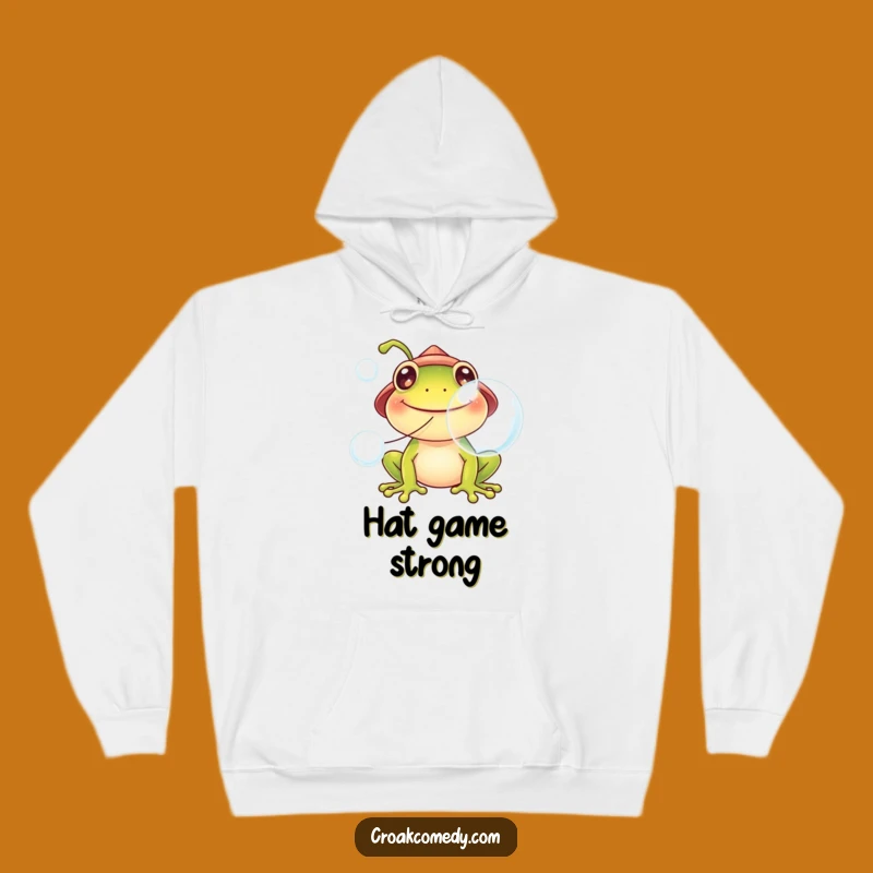 Funny Frog Hat Hoodie: Cozy Bubble Blowing Sweatshirt Gift
