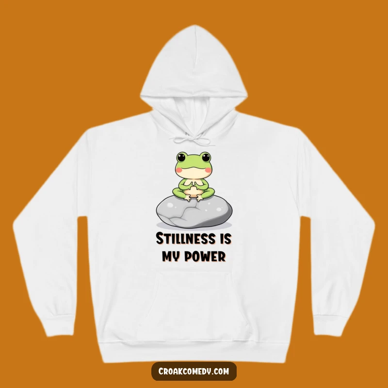 Cozy Funny Meditating Frog Hoodie: Stay Warm in Peaceful Amphibian Comfort