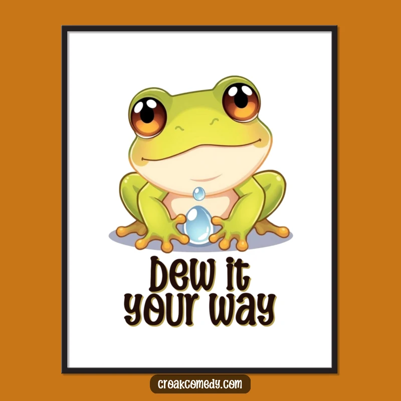 Funny Free Printable Frog Wall Art: Nature's Tiny Wonders Downloadable Art