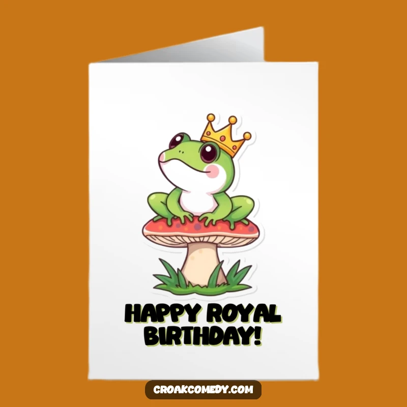 Free Printable Frog Birthday Card: Regal Humor Downloadable Gift