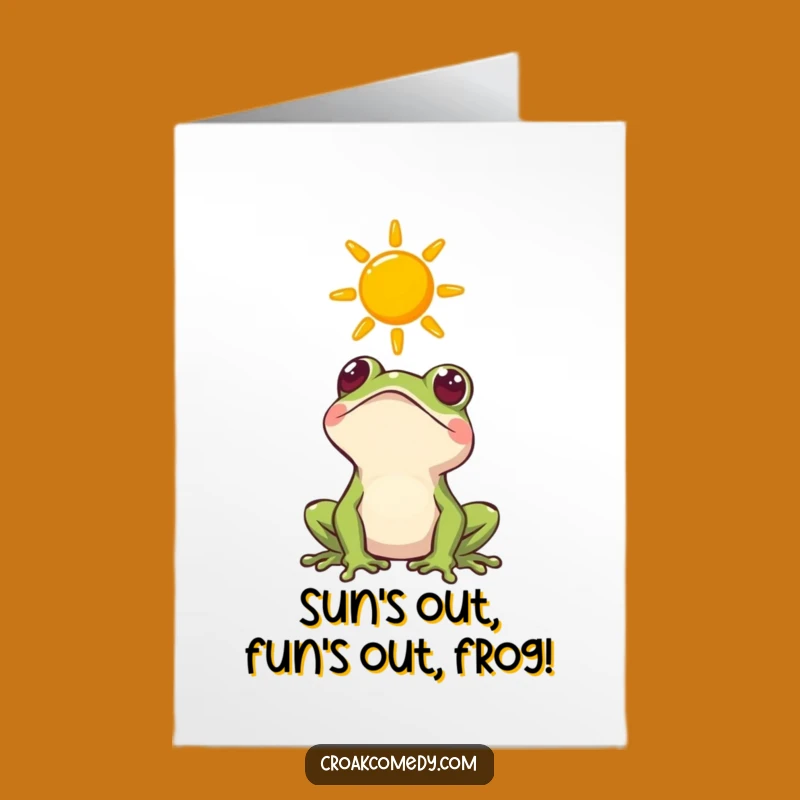 Free Printable Funny Frog Birthday Card - Curious & Sunny Downloadable Greeting