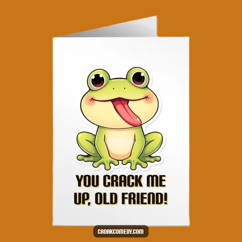 Free Printable Birthday Frog Card: Tongue Out Fun for a Hilarious Downloadable Gift