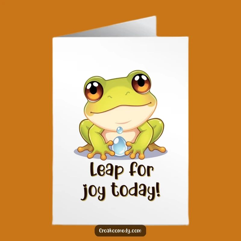 Free Printable Frog Congrats Card: Tiny World Discovery Downloadable Gift