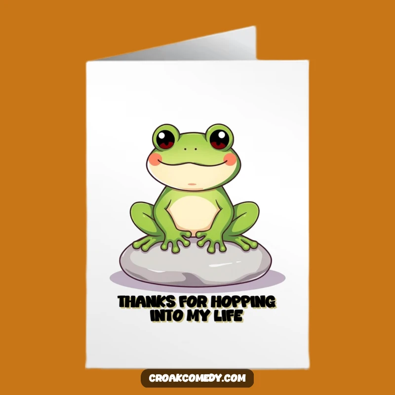 Free Printable Thank You Card: Chill Frog's Humble Gratitude for a Funny Downloadable Gift