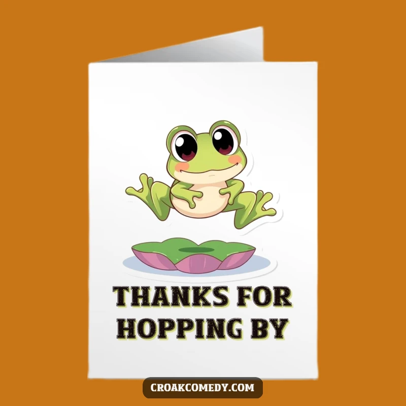 Free Printable Thank You Card: Froggy Gratitude - A Hopping Good Downloadable Gift!