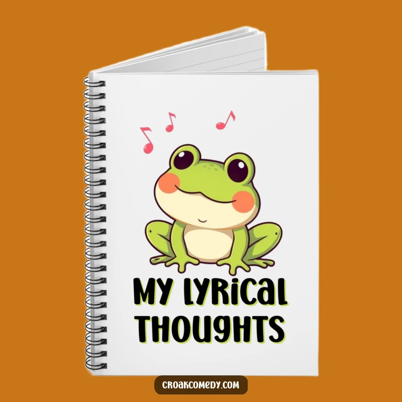 Funny Croaking Frog Notebook: Musical Amphibian Journal, Ideal Funny Gift for Notes