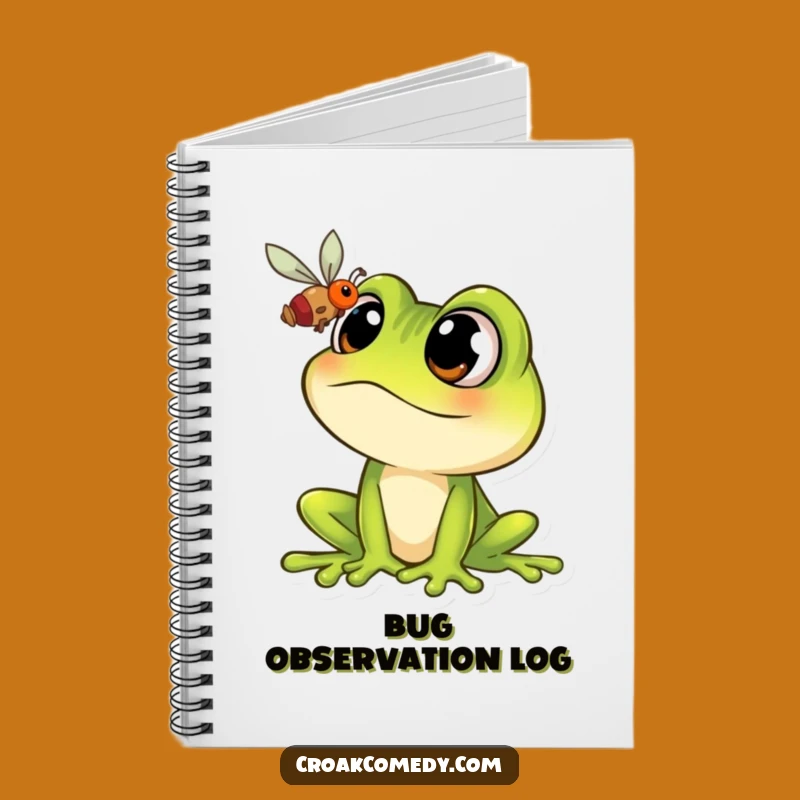 Funny Frog Journal: Cartoon Frog's Fly Focus Diary, Ideal Funny Gift for Note-Takers