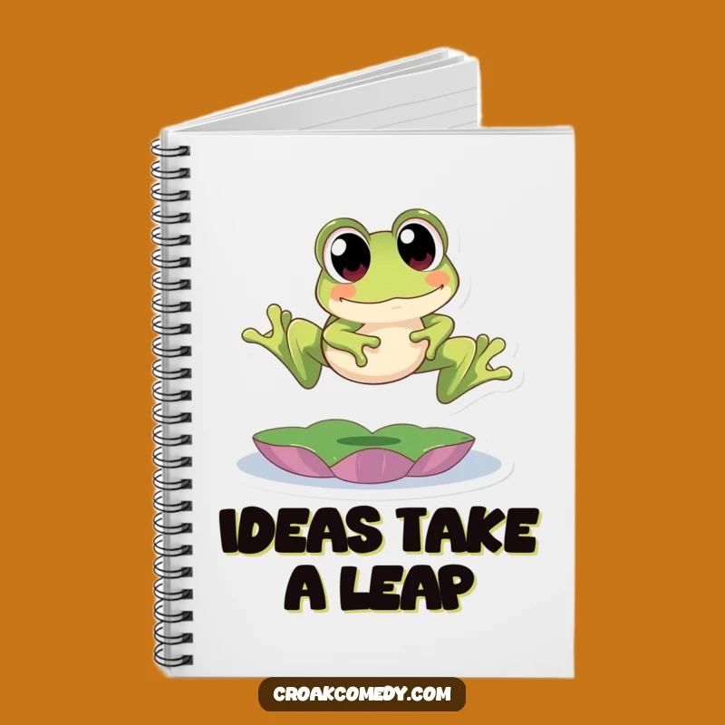 Funny Frog Leap Notebook - Jot Down Ideas with Amphibian Flair