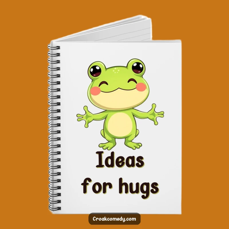 Funny Hugging Frog Notebook: Jot Down Thoughts with Amphibian Affection
