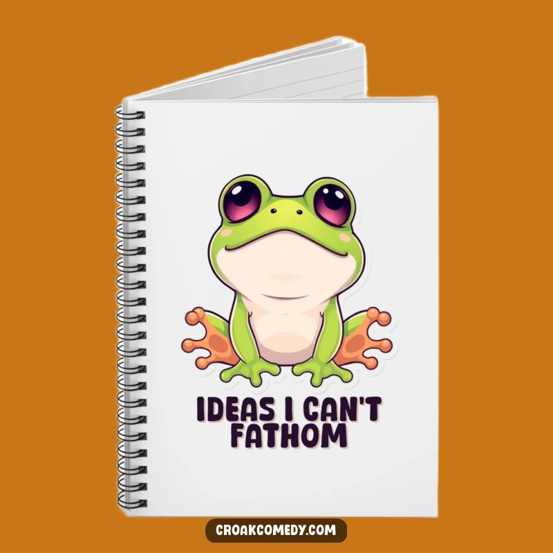Funny Surprised Frog Notebook: Wide-Eyed Journal for Your Thoughts