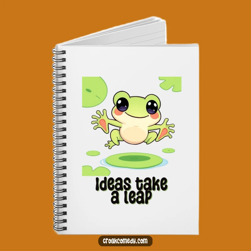 Funny Frog Leap Notebook - Jot Down Your Playful Ideas