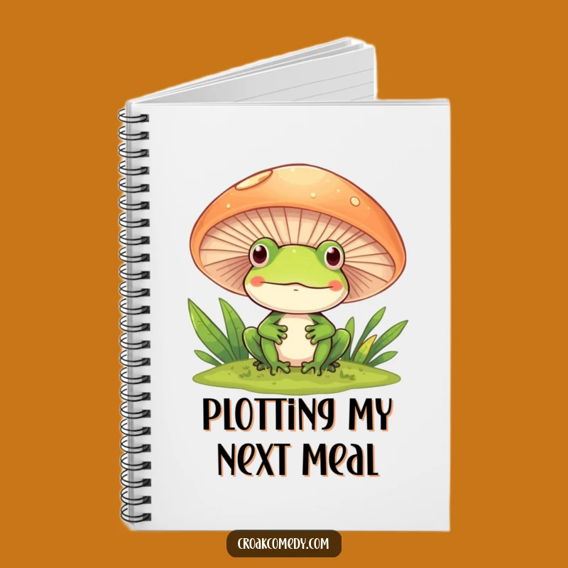 Funny Frog Mushroom Notebook - Whimsical Journal for Nature Lovers & Sketchers