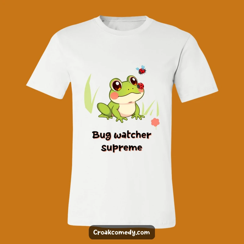 Funny Frog T-Shirt: Innocent Ladybug Watcher Tee, Adorable Funny Gift for All Ages