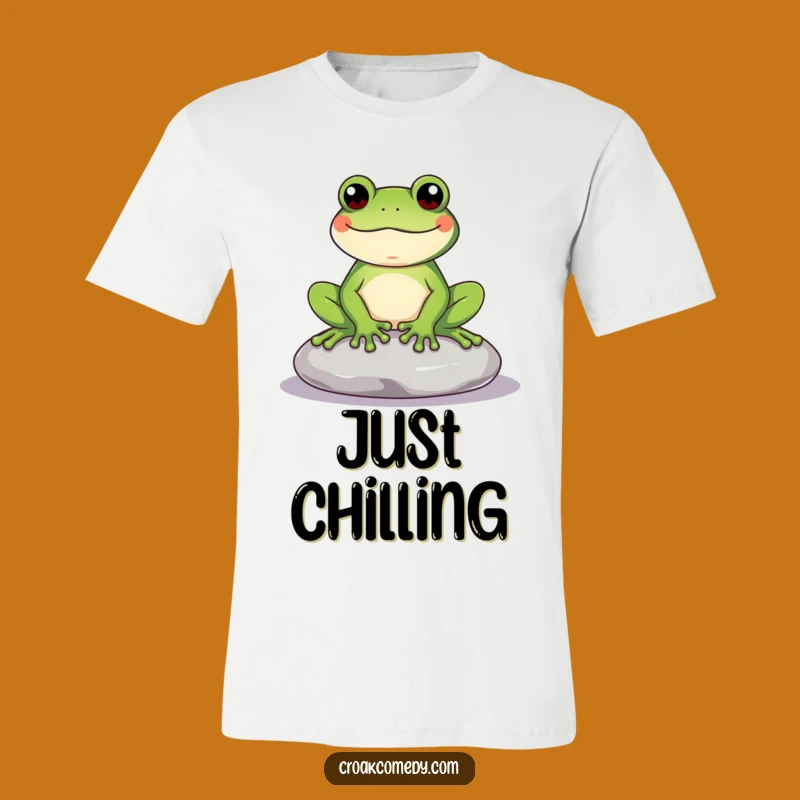 Funny Frog T-Shirt: Content Amphibian Chill, Unbeatable Funny Gift for Everyday Style