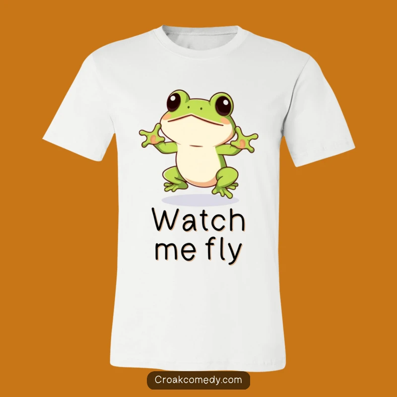 Funny Frog T-Shirt: Eager Jumper Amphibian Action, Awesome Funny Gift for Sporty Fun