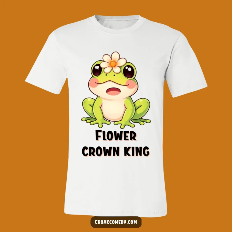 Funny Frog T-Shirt: Happy Flower Frog, Ideal Humorous Nature Gift