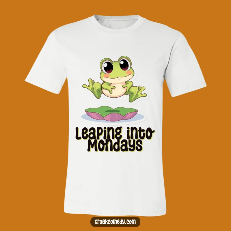 Funny Frog Leap T-Shirt - Comical Big Eyes Frog Apparel for Fun People