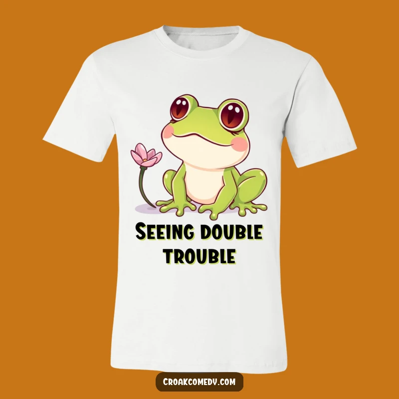 Funny Crossed-Eyed Frog T-Shirt: Bewildered Amphibian Tee, A Great Funny Gift
