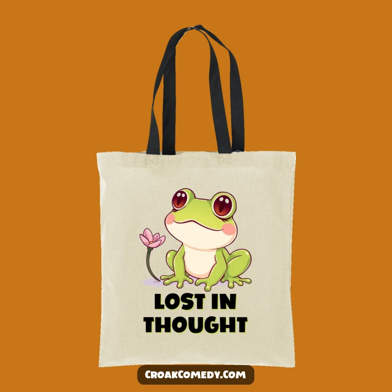 Funny Crossed-Eyed Frog Tote Bag: Quirky Amphibian Carry-All, The Ultimate Funny Gift