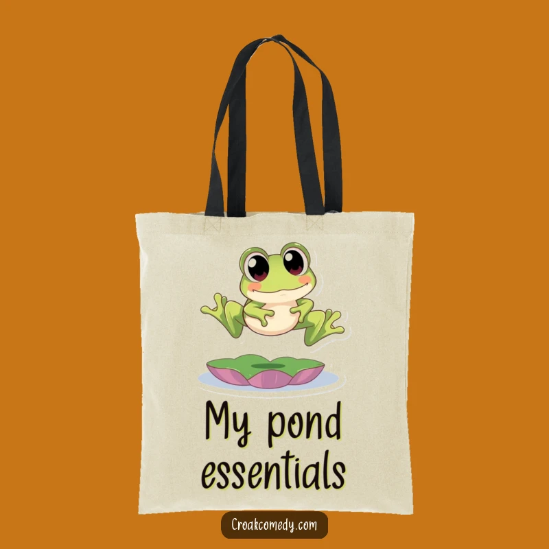Funny Frog Leap Tote Bag - Carry Your Essentials with Amphibian Charm