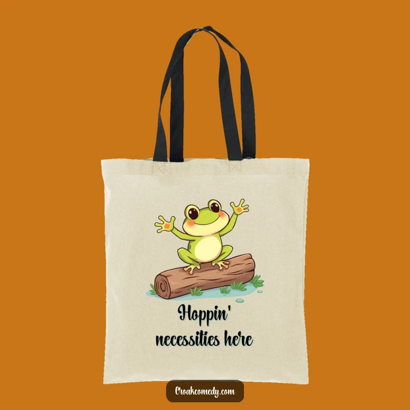 Funny Frog Dance Tote Bag: Carry Your Essentials with Amphibian Charm
